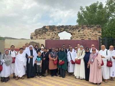 Jemaah bersiap untuk umrah